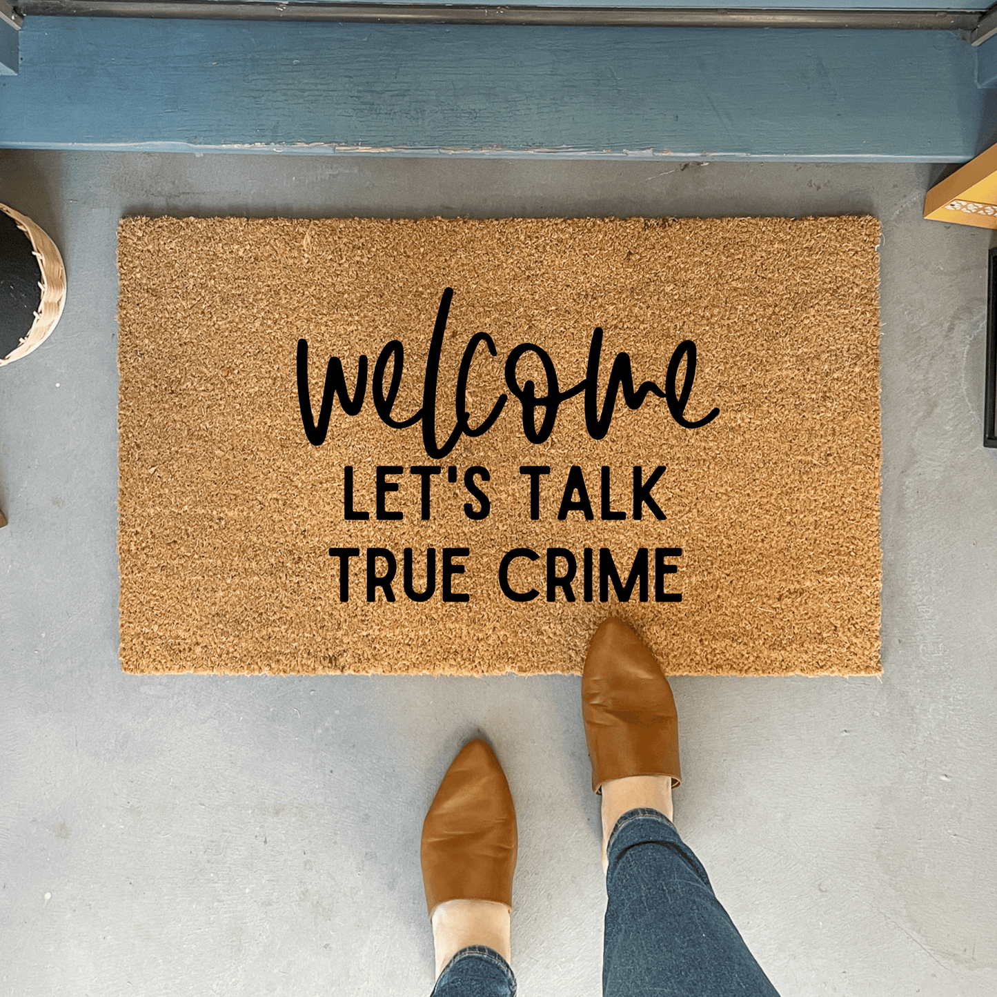 Funny True Crime Doormat