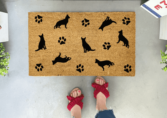 German Shepherd Pattern Doormat