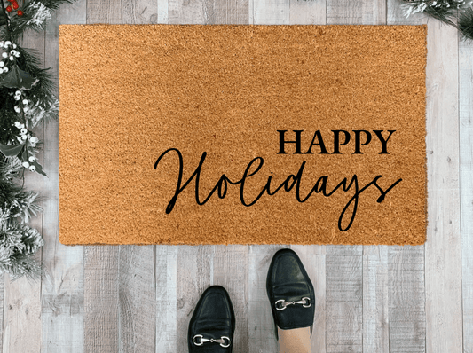 Happy Holidays Outdoor Doormat