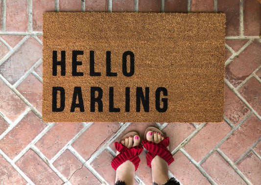 Hello Darling Funny Outdoor Doormat