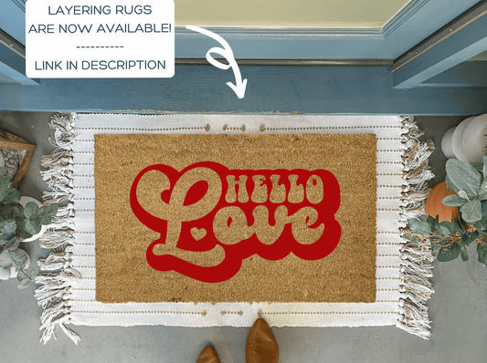 Hello Love Valentine's Day Doormat