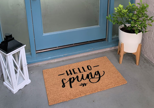 Hello Spring Outdoor Doormat