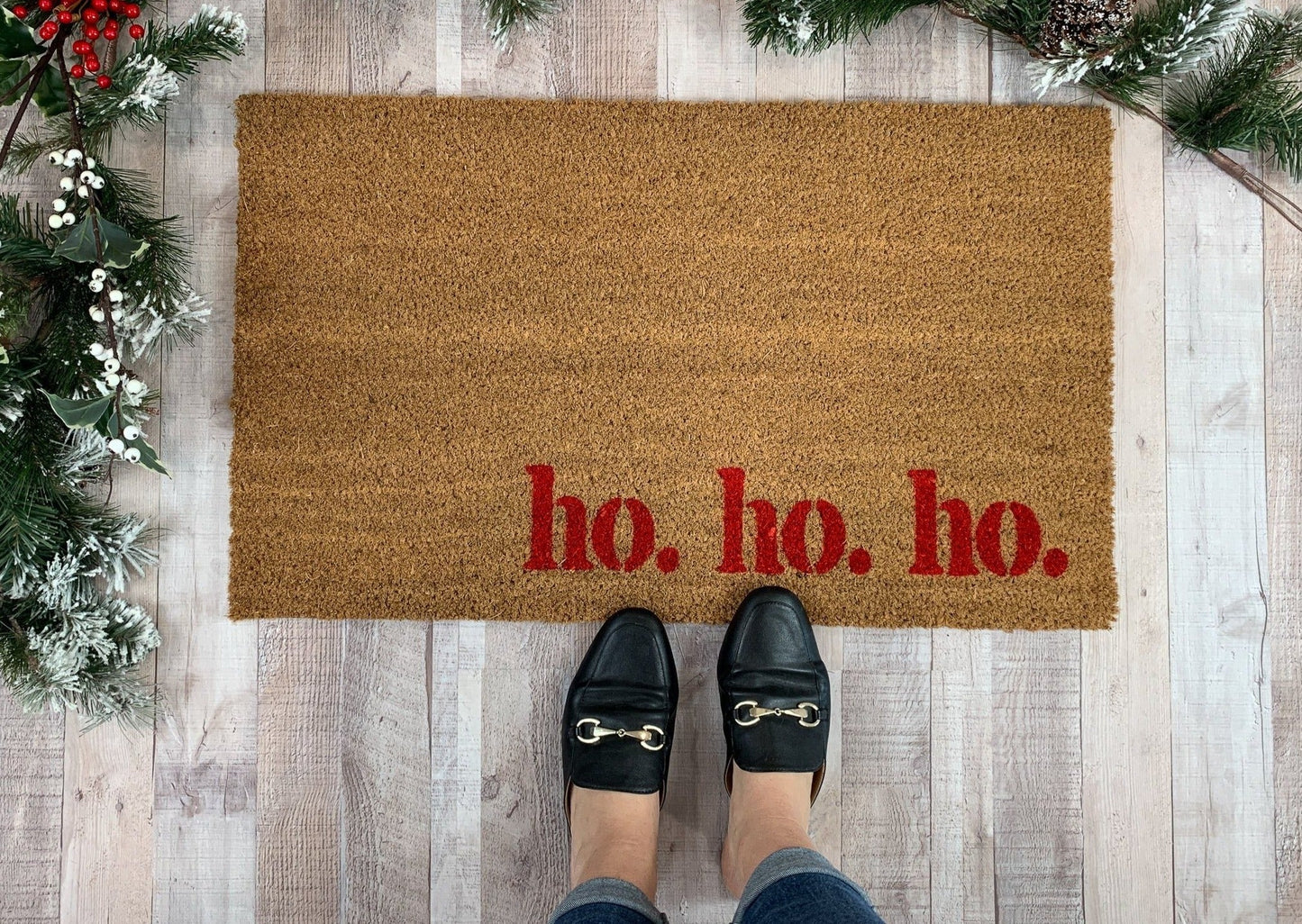 ho. ho. ho. Holiday Outdoor Doormat