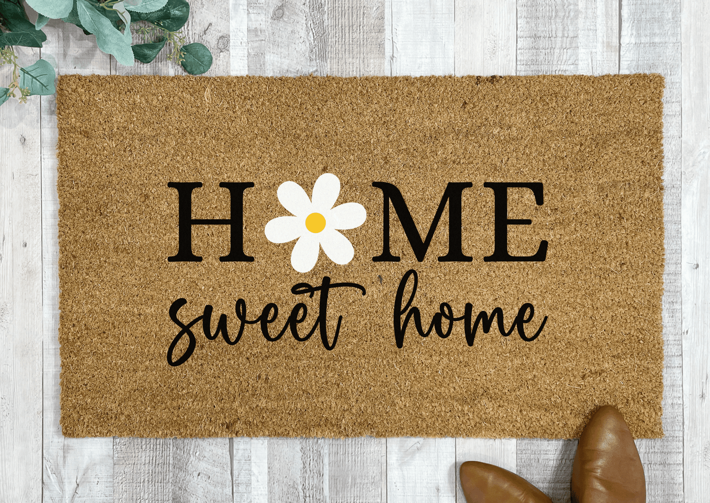 Home Sweet Home Daisy Doormat