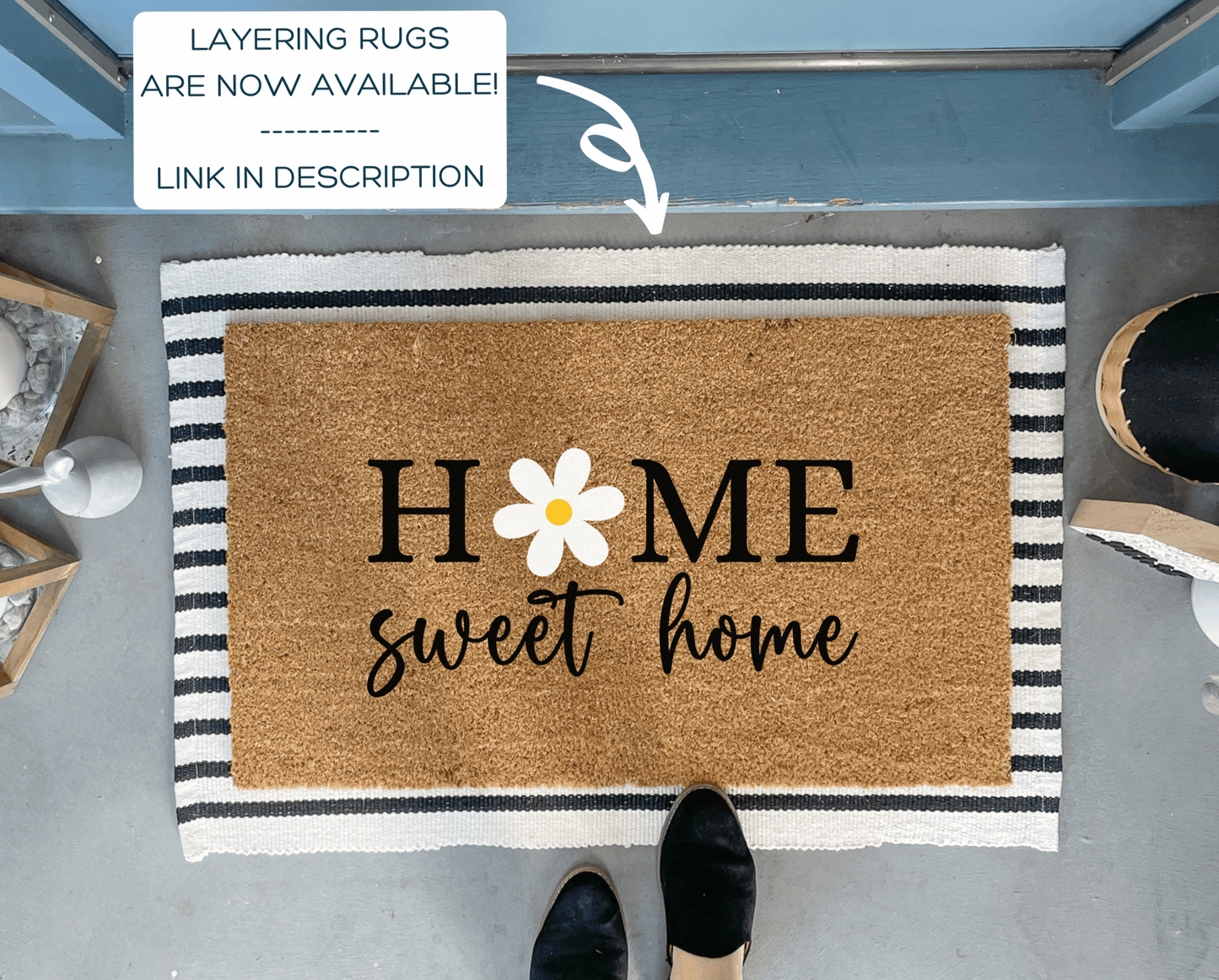 Home Sweet Home Daisy Doormat
