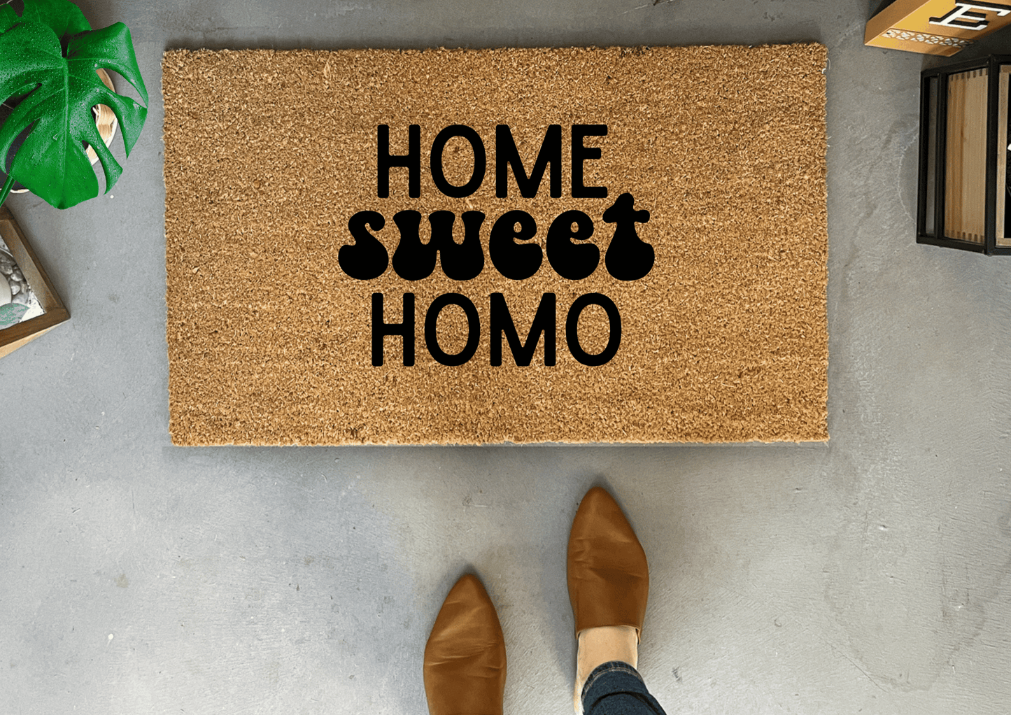 Home Sweet Homo Funny Doormat