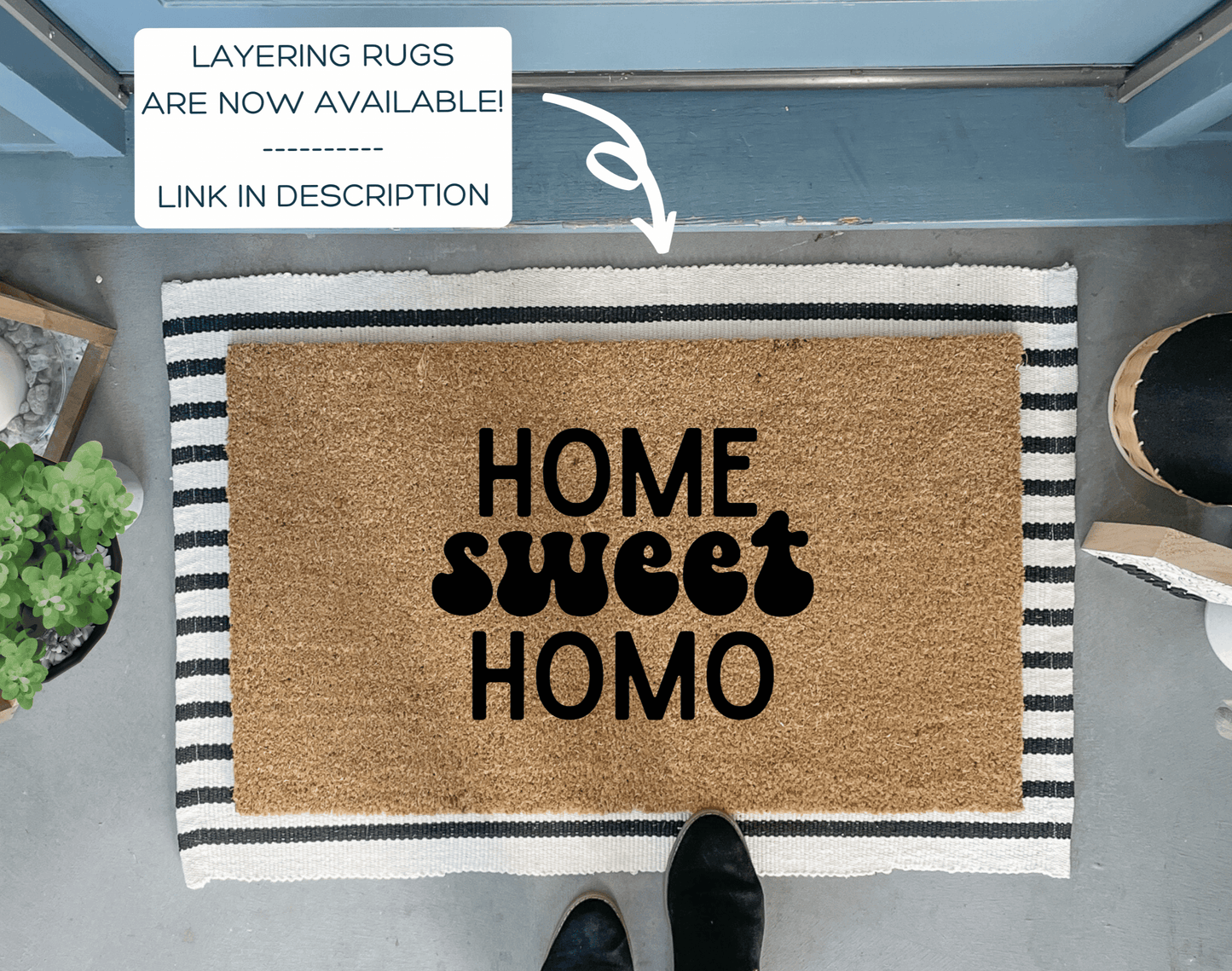 Home Sweet Homo Funny Doormat