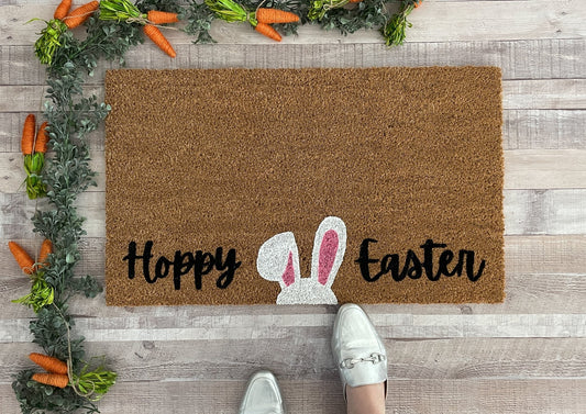 Hoppy Easter Bunny Doormat