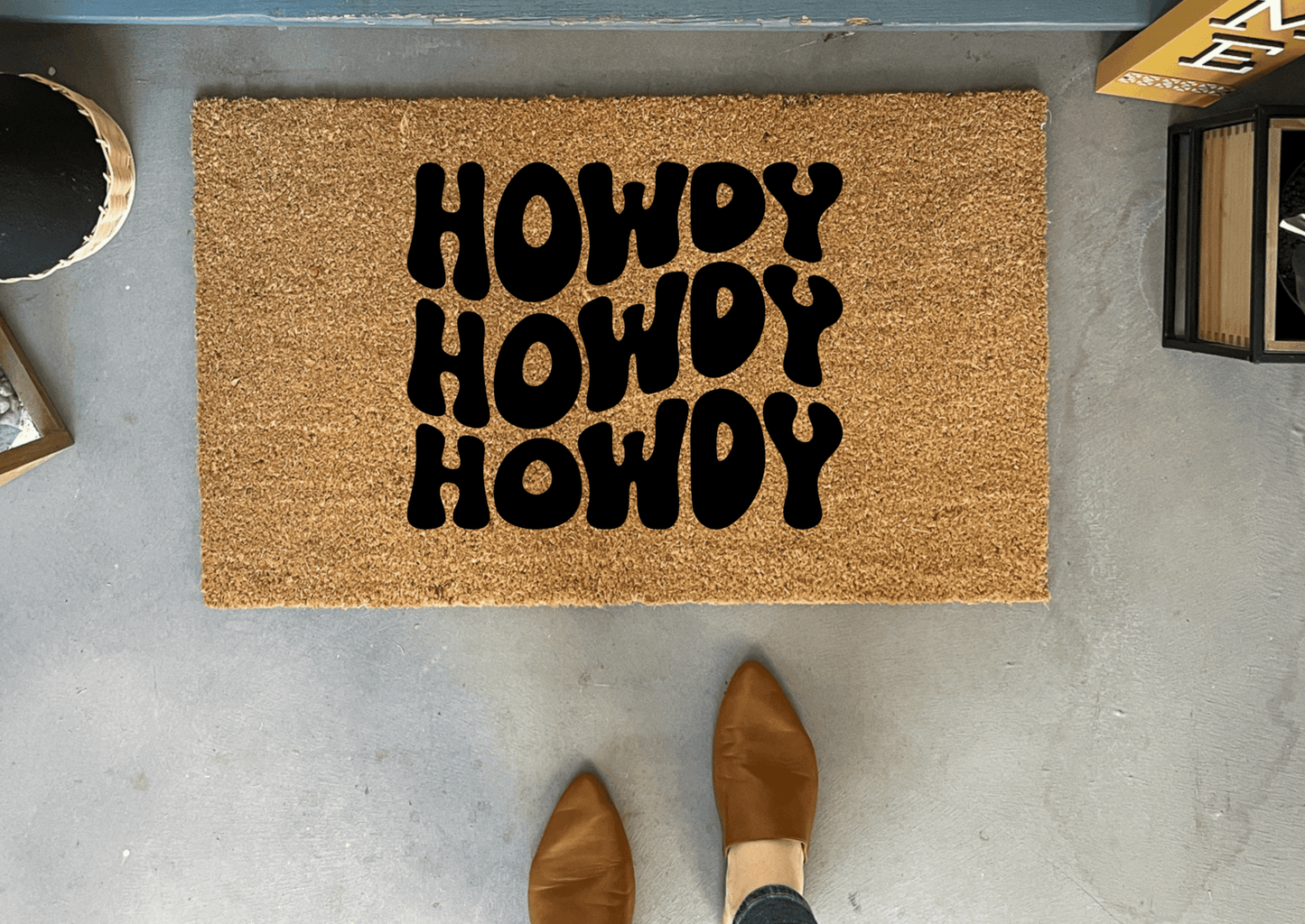 Howdy Retro Style Doormat