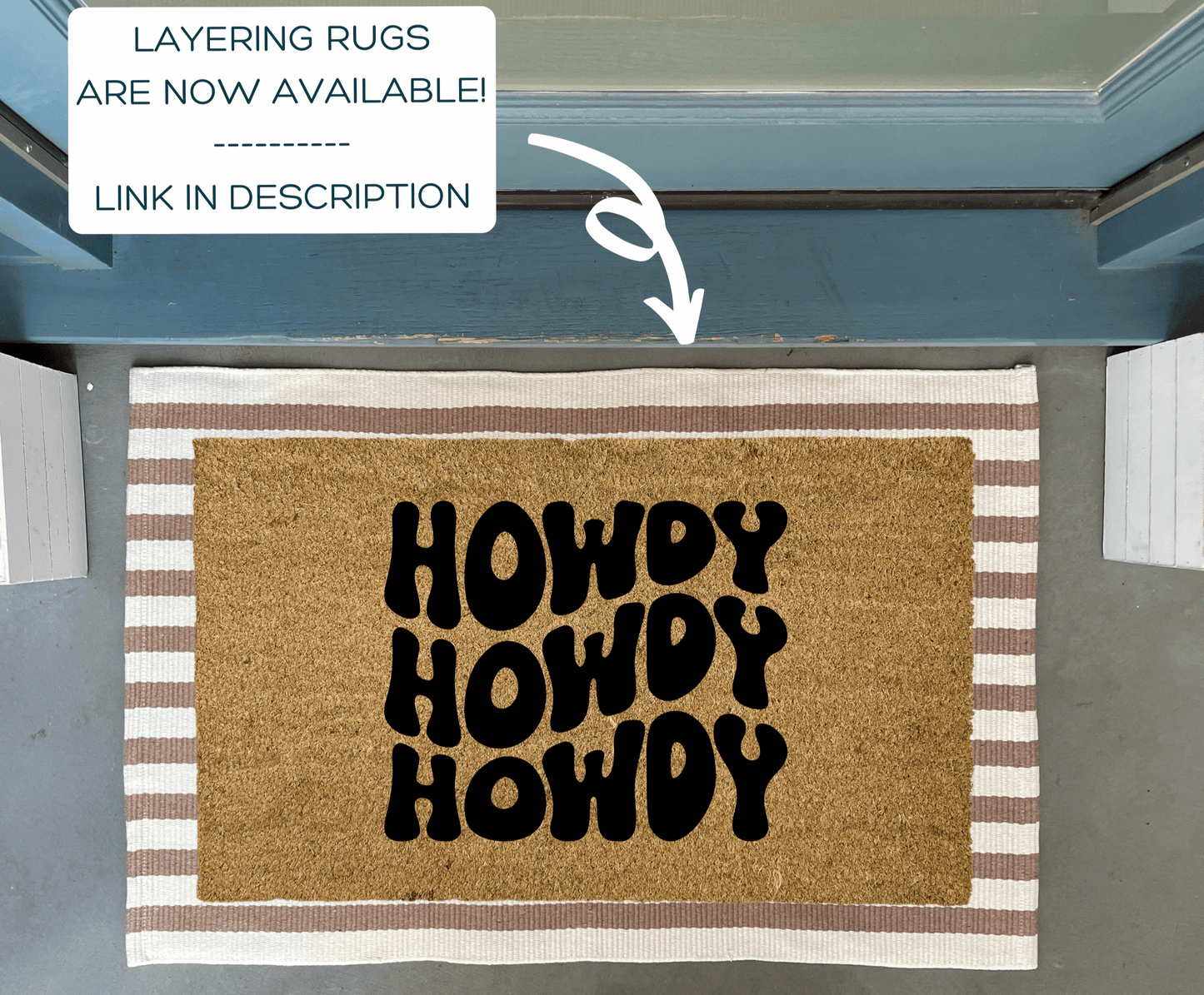 Howdy Retro Style Doormat