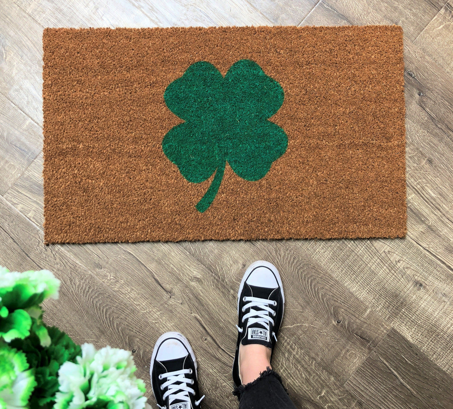 Shamrock Welcome Mat