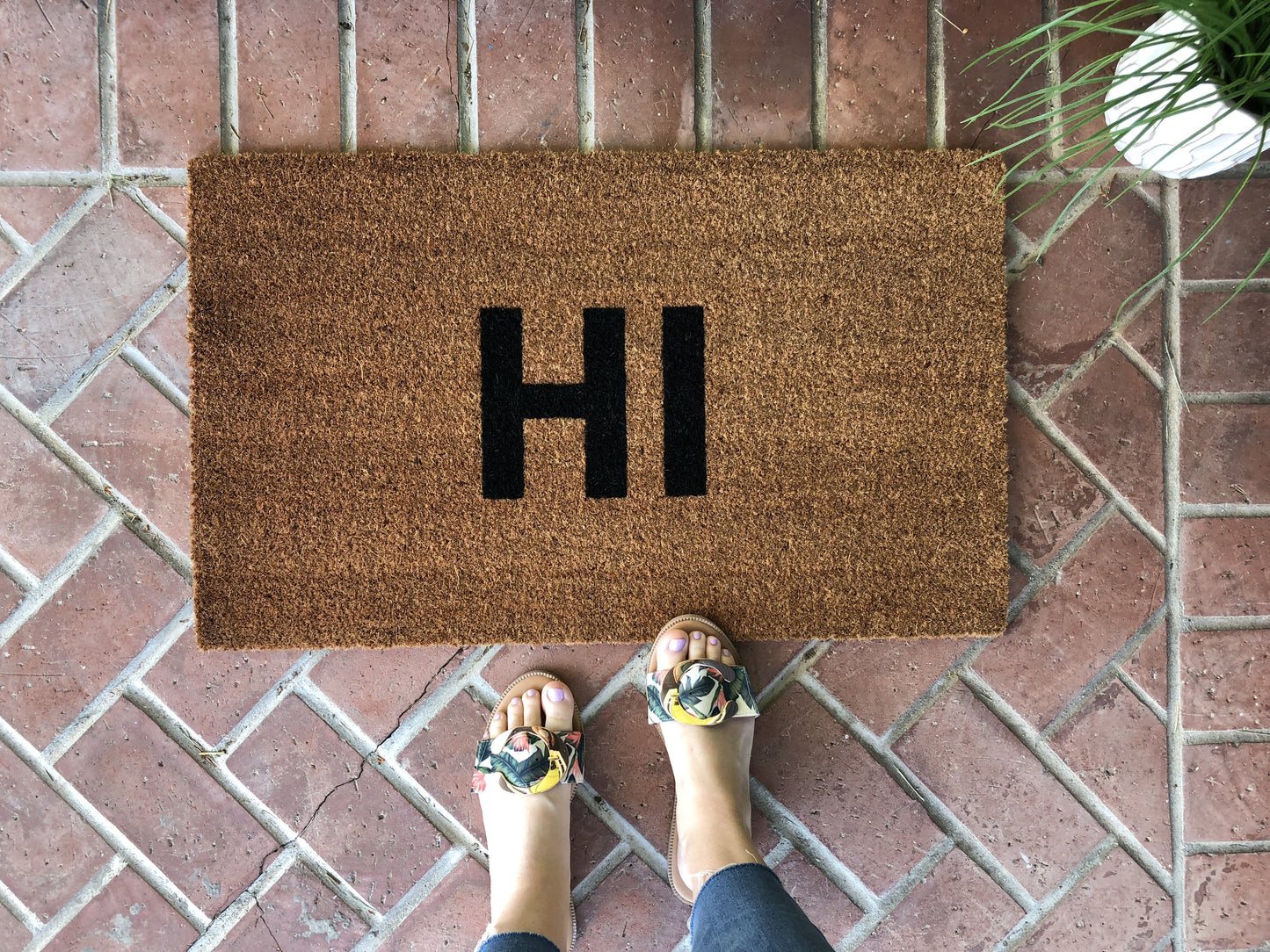 Modern HI Outdoor Doormat