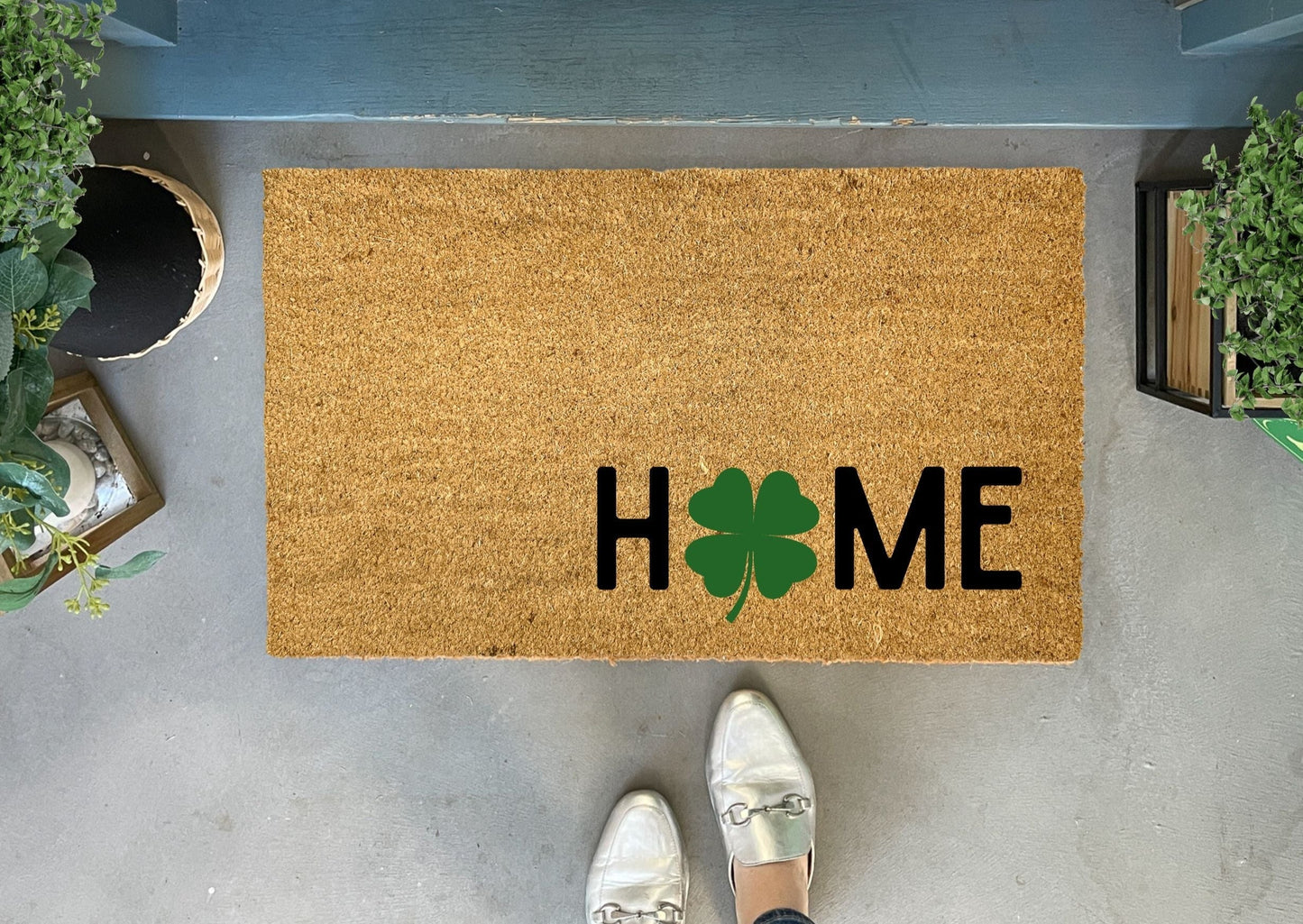 Modern Shamrock Doormat