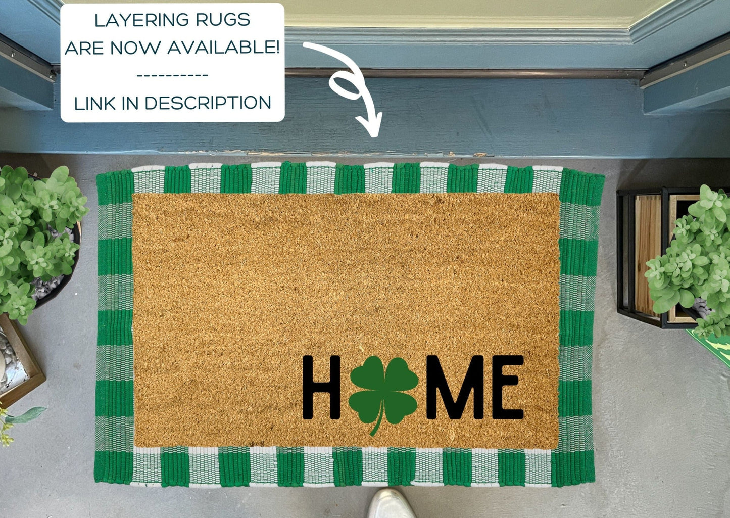 Modern Shamrock Doormat
