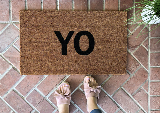 Modern YO Outdoor Doormat