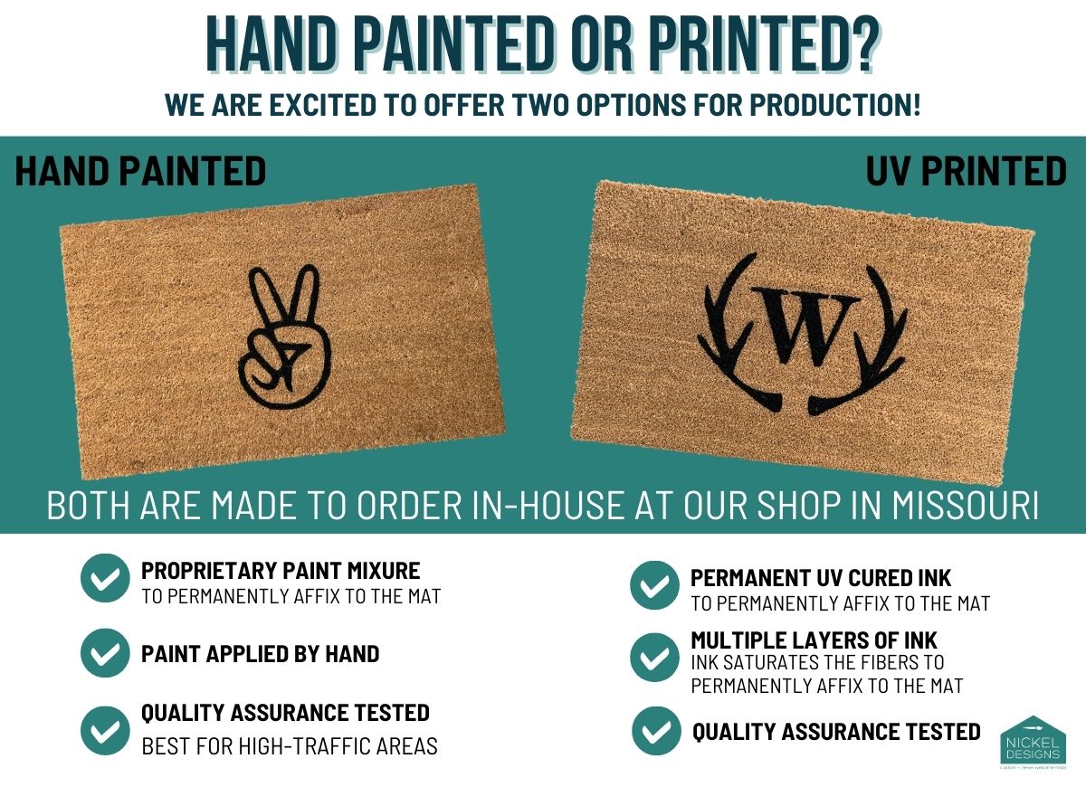 Modern YO Outdoor Doormat