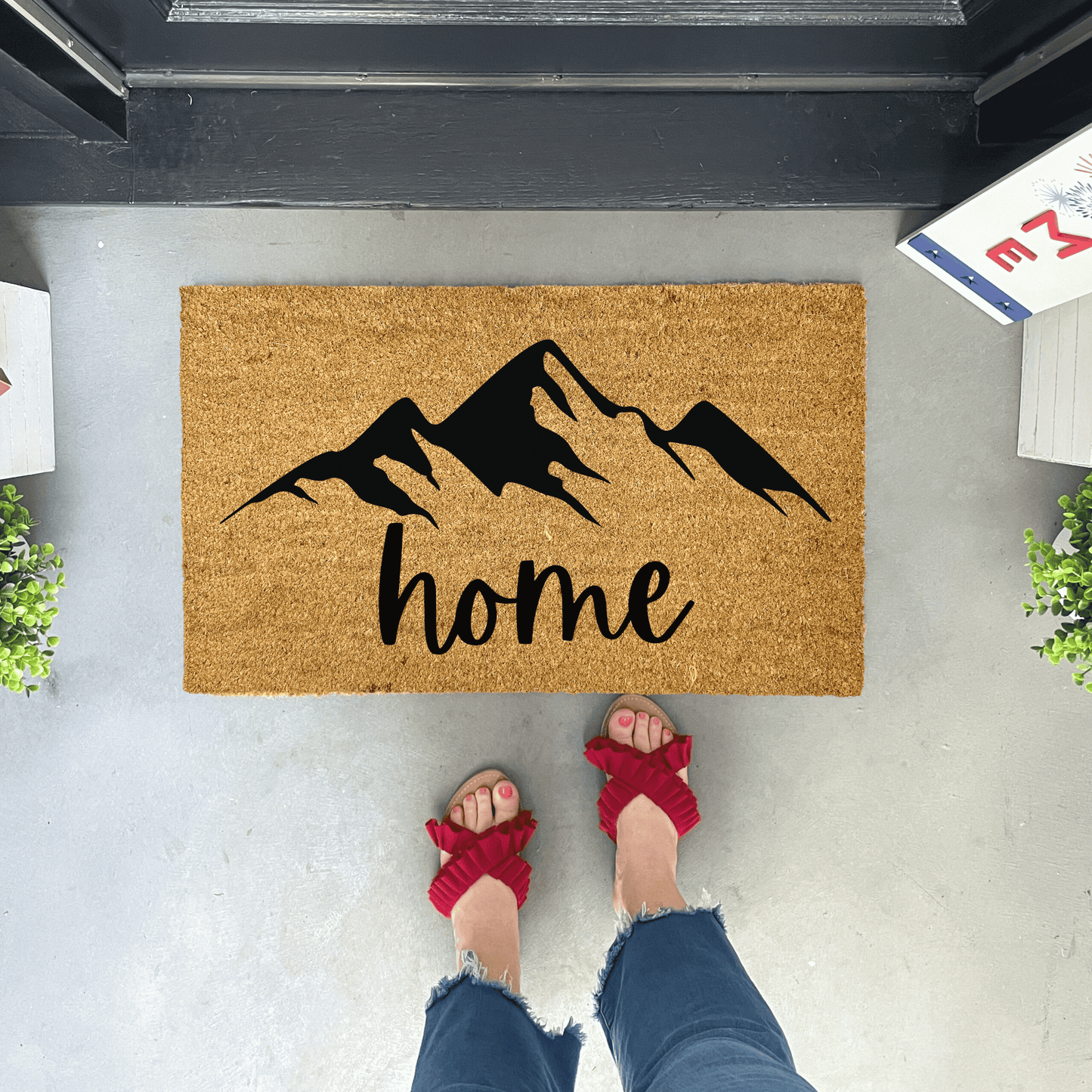 Mountain Doormat, Natural Coir
