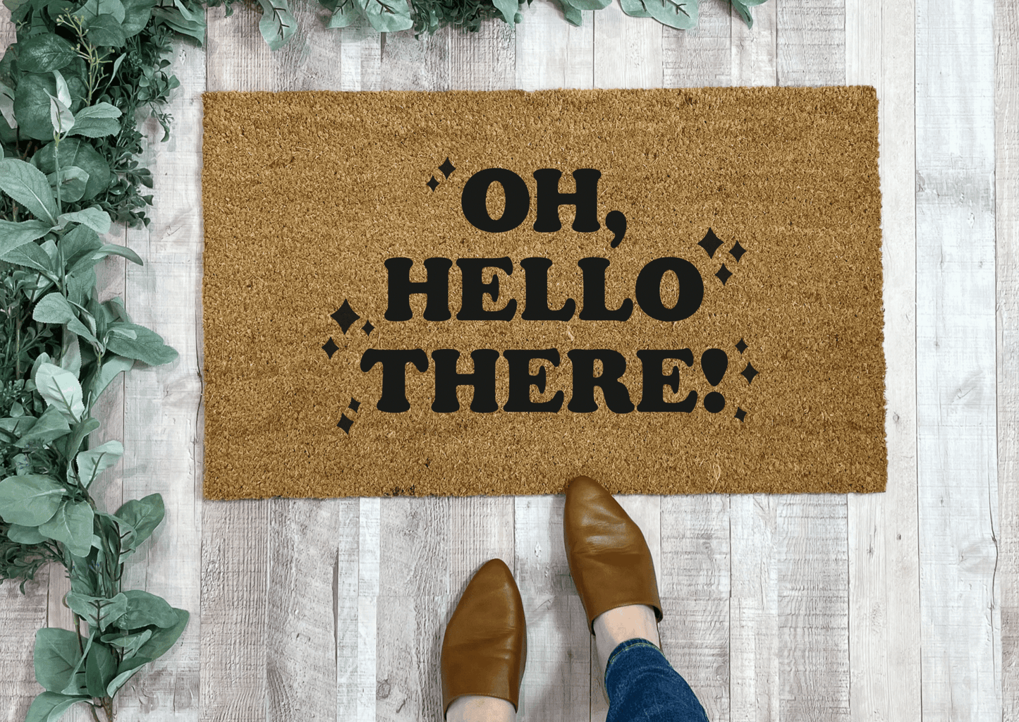 Oh Hello There Retro Style Doormat