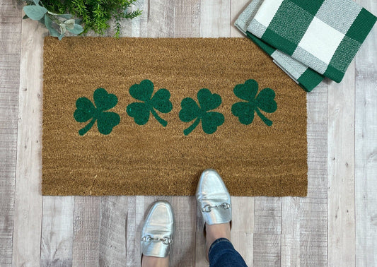 Shamrocks St. Patrick's Day Doormat