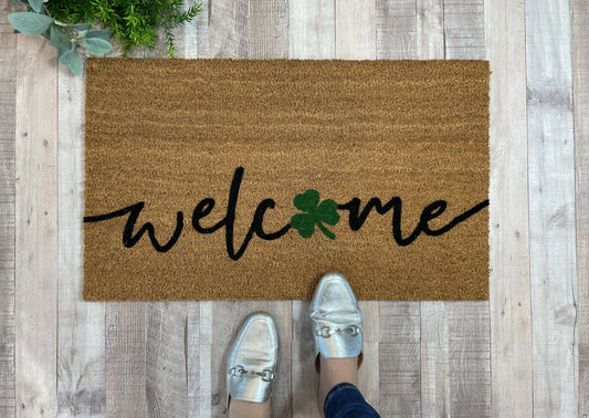 St. Patrick's Day Welcome Mat