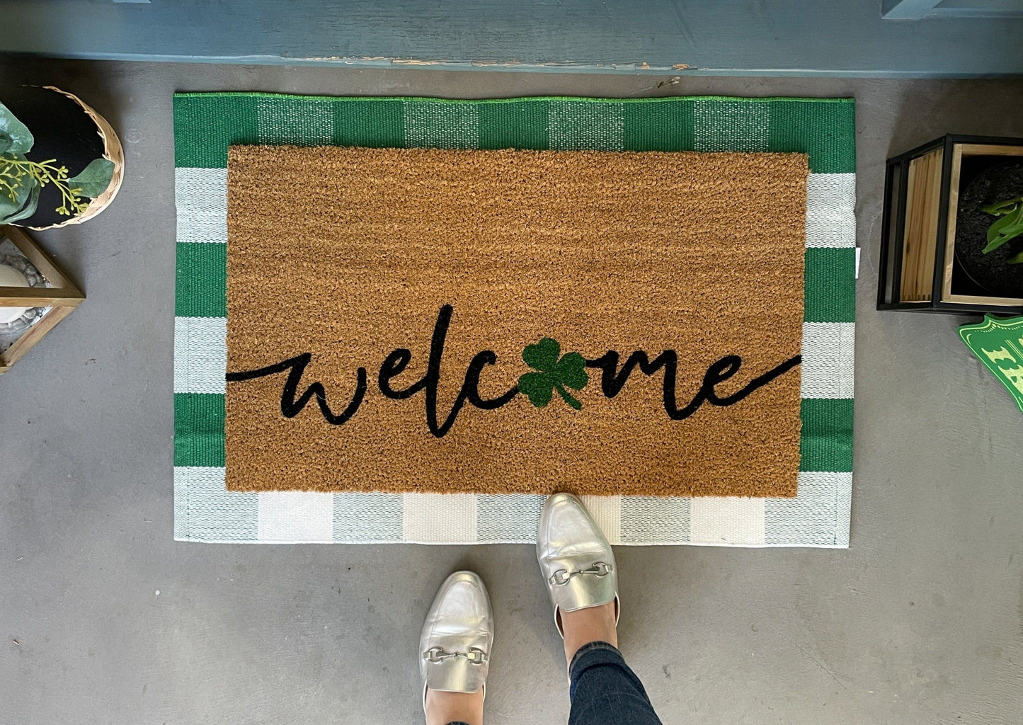 St. Patrick's Day Welcome Mat
