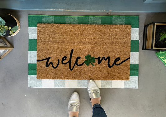 St. Patrick's Day Welcome Mat