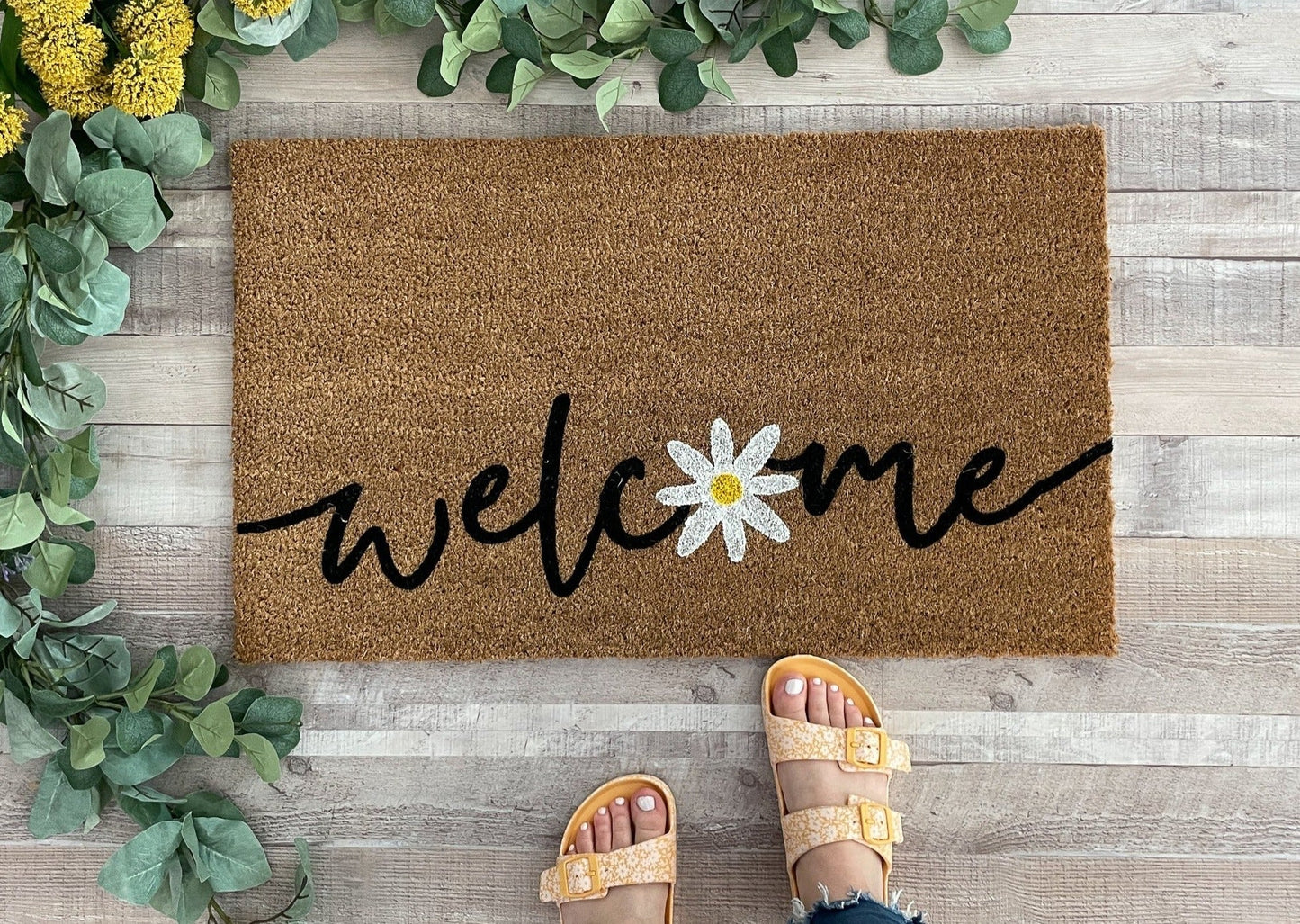 Summer Daisy Doormat