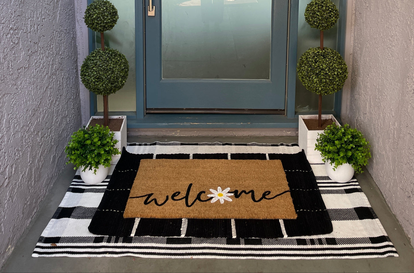 Summer Daisy Doormat