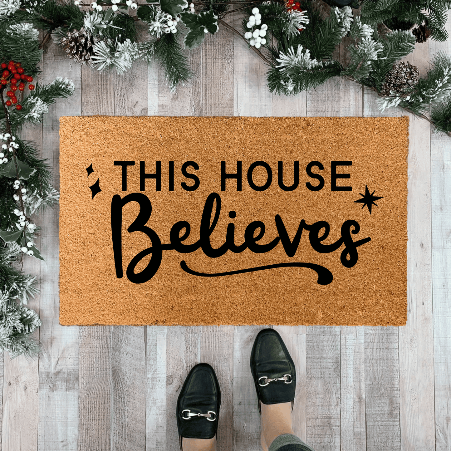 This House Believes Christmas Doormat