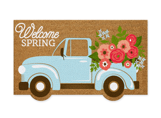 Welcome Spring Truck Doormat