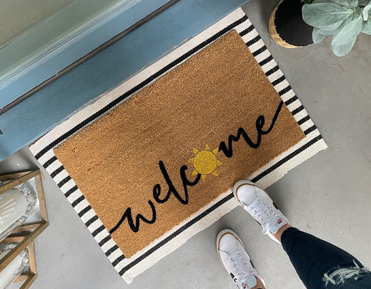 Welcome Sun Summer Doormat