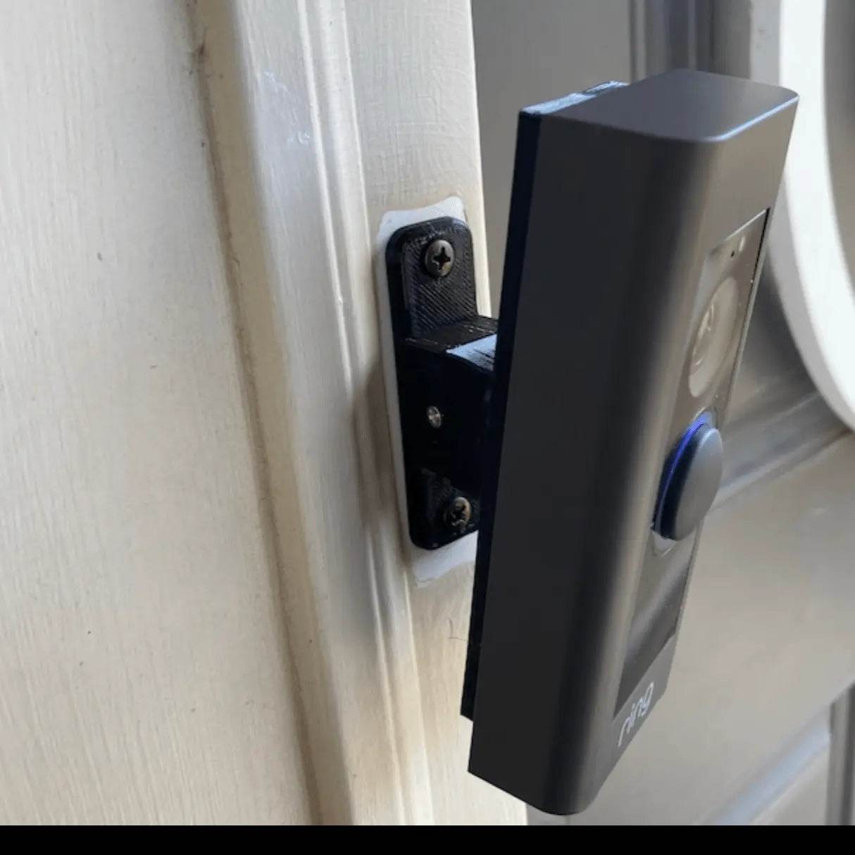 Fixed Trim Slim/Narrow Doorbell Mount for Video Doorbells and Uneven Trim