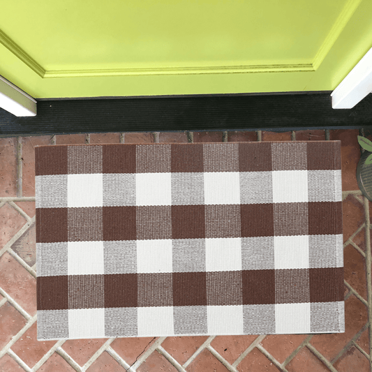 Brown Buffalo Plaid Accent Rug