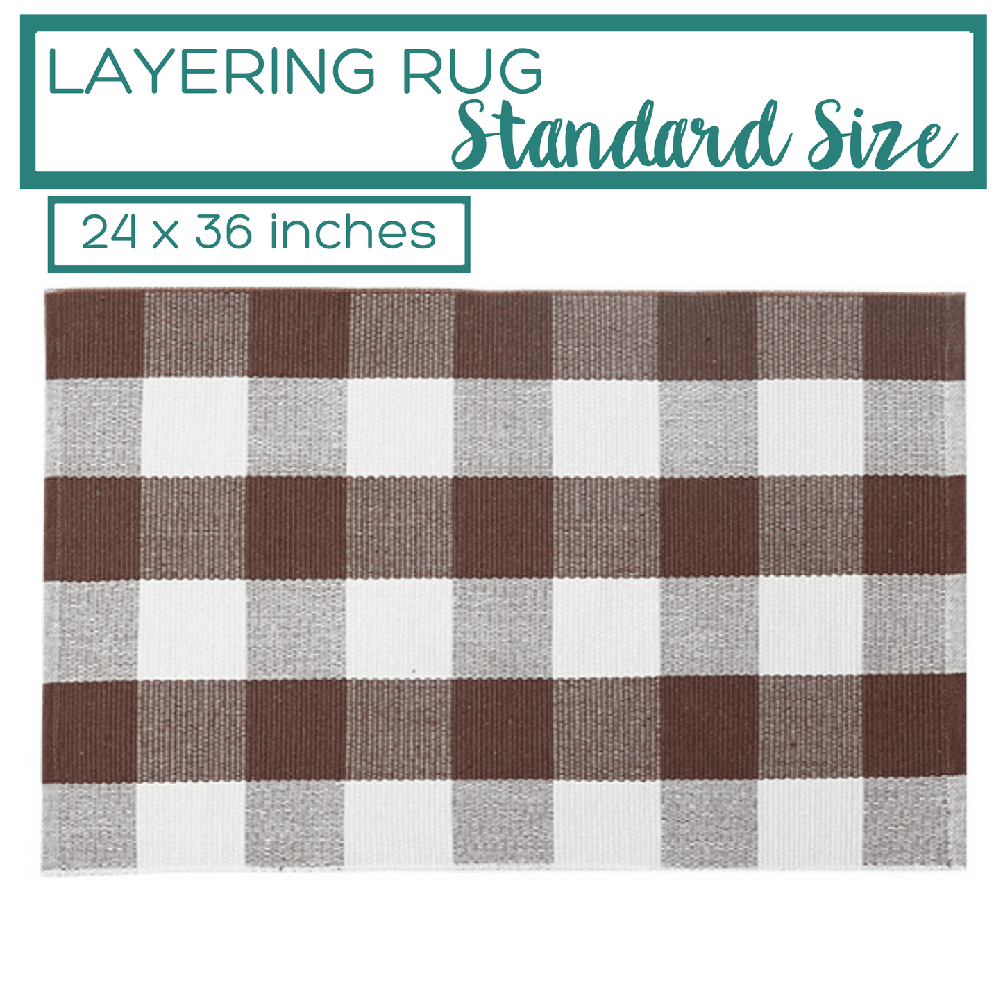 Brown Buffalo Plaid Accent Rug