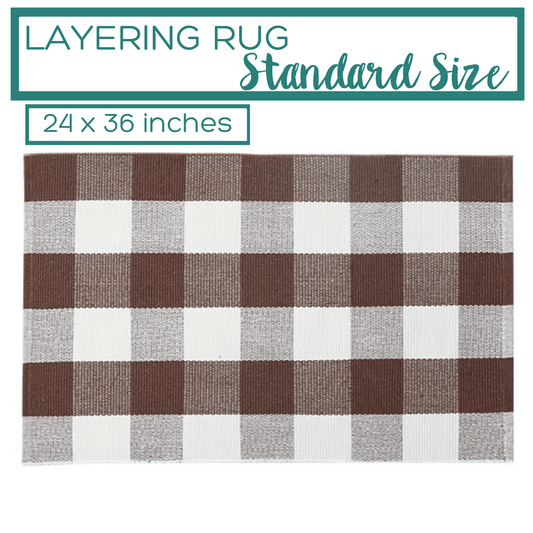 Brown Buffalo Plaid Accent Rug